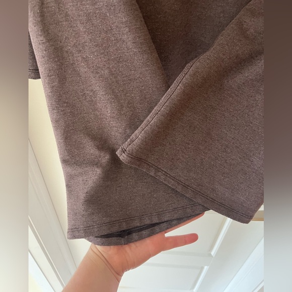 Lululemon Show Your Depth Reversible Crop Top Flare Heathered Antique Bark M/L - Picture 7 of 10